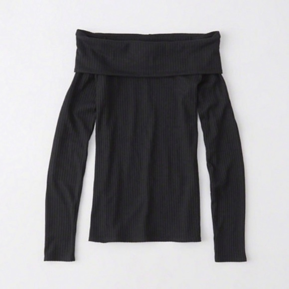 Abercrombie & Fitch Tops - off the shoulder ribbed top